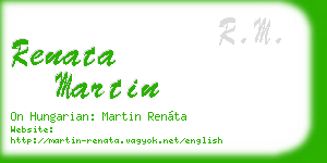renata martin business card